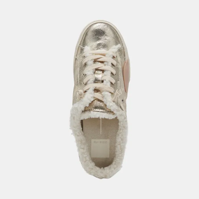 Sneakers Women Dolce Vita Zantel Sneakers Platinum Distressed Leather