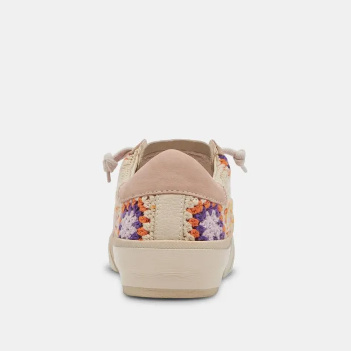Sneakers Women Dolce Vita Zina Crochet Sneakers Purple Floral Crochet