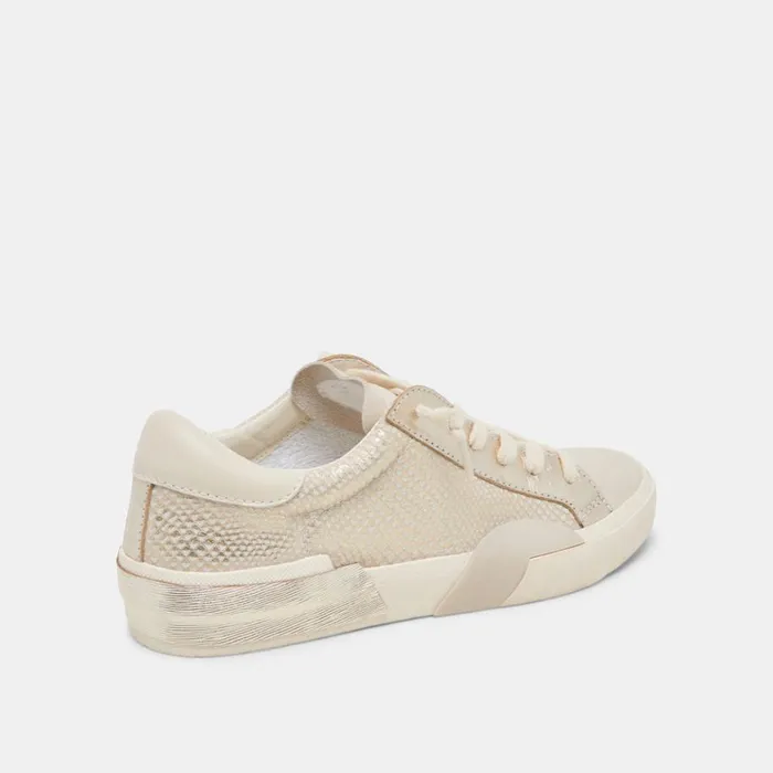 Sneakers Women Dolce Vita Zina Sneakers Champagne Embossed Leather