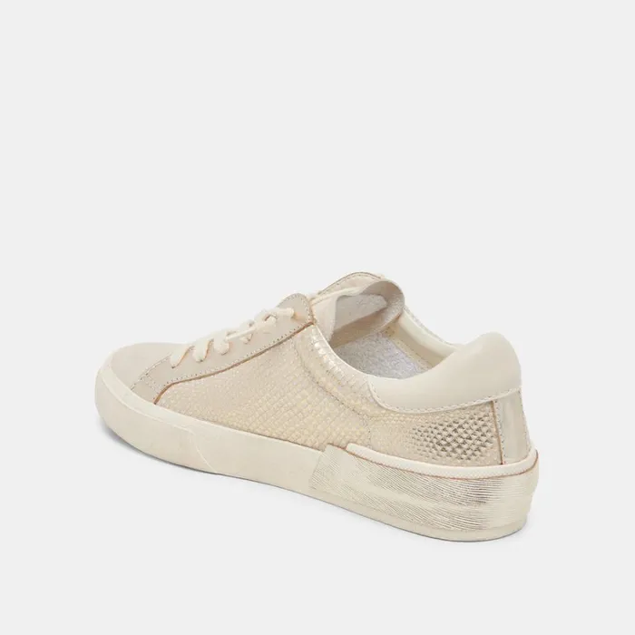Sneakers Women Dolce Vita Zina Sneakers Champagne Embossed Leather