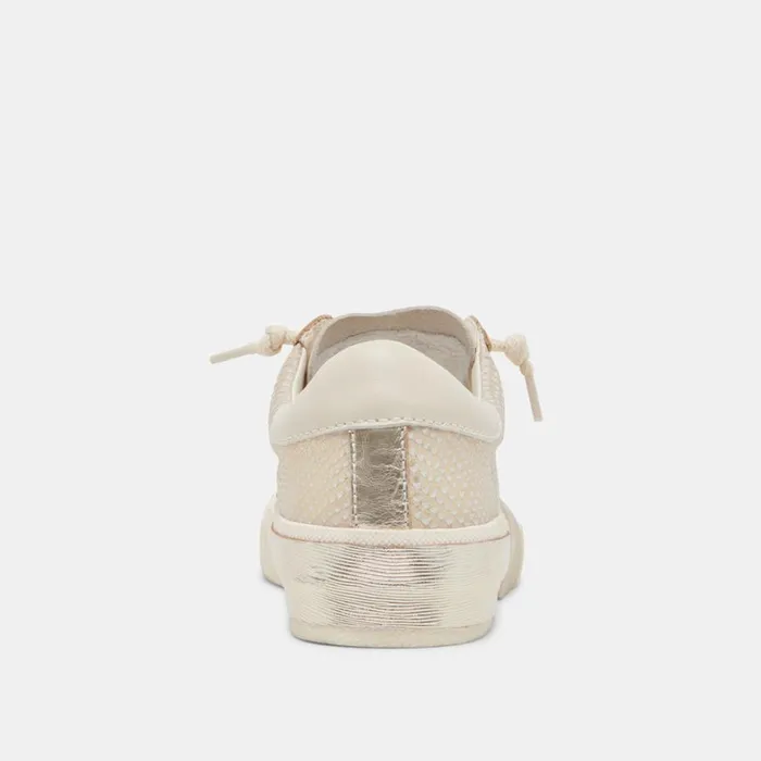 Sneakers Women Dolce Vita Zina Sneakers Champagne Embossed Leather