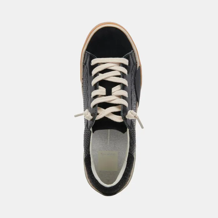 Sneakers Women Dolce Vita Zina Sneakers Onyx Embossed Leather