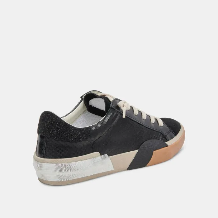 Sneakers Women Dolce Vita Zina Sneakers Onyx Embossed Leather