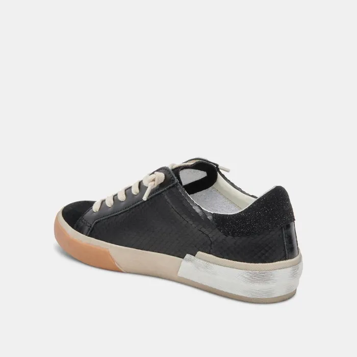 Sneakers Women Dolce Vita Zina Sneakers Onyx Embossed Leather