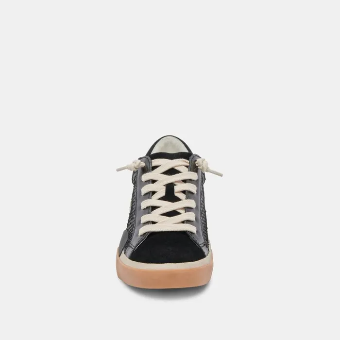 Sneakers Women Dolce Vita Zina Sneakers Onyx Embossed Leather
