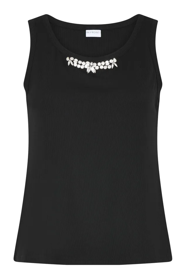 SOLA TOP 16039 999 Black 999 Women IN FRONT TOPS TSHIRTS