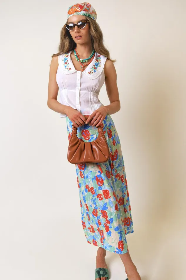 Soller Floral Embroidery Women RIXO Tops