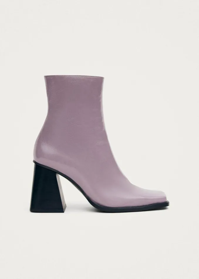 South Onix Mauve Leather Boots Women ALOHAS Boots