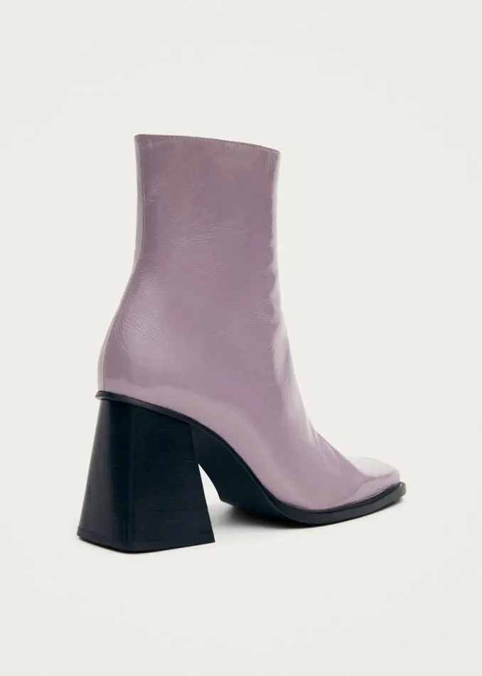 South Onix Mauve Leather Boots Women ALOHAS Boots