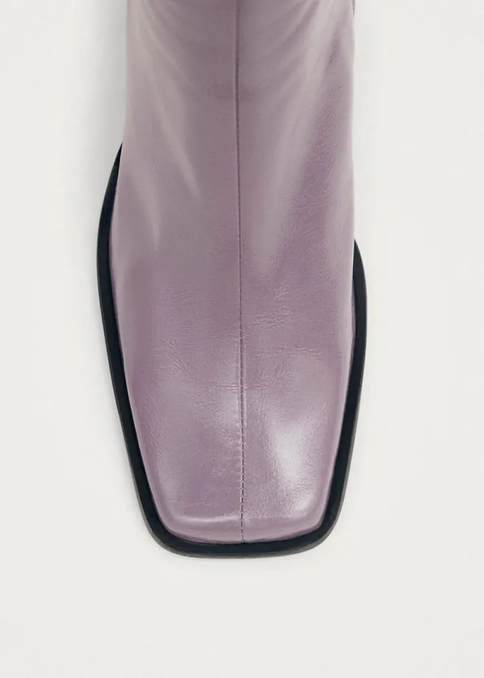 South Onix Mauve Leather Boots Women ALOHAS Boots