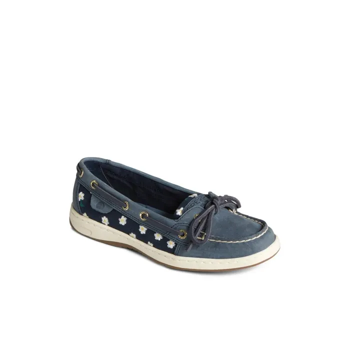 Sperry Boat Shoes Angelfish Floral Boat Shoe Navy 8211 Women