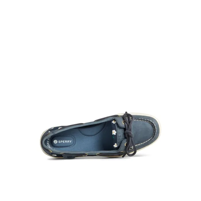 Sperry Boat Shoes Angelfish Floral Boat Shoe Navy 8211 Women