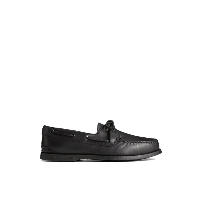 Sperry Boat Shoes Authentic Original Boat Shoe Black Leather Smooth 8211 Men