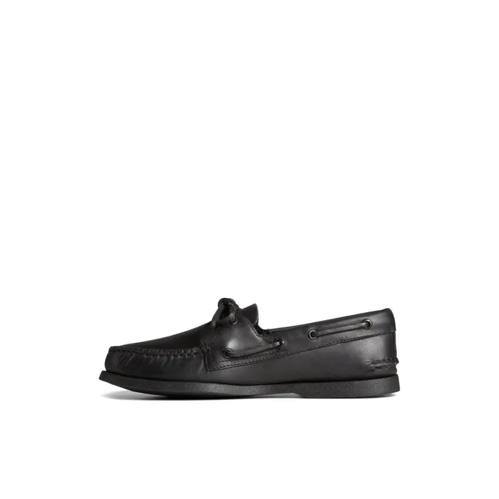 Sperry Boat Shoes Authentic Original Boat Shoe Black Leather Smooth 8211 Men