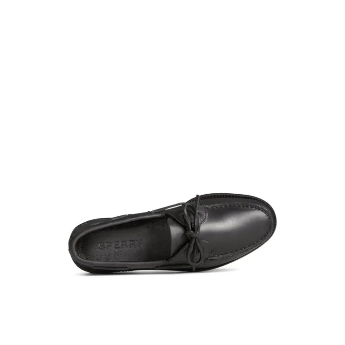 Sperry Boat Shoes Authentic Original Boat Shoe Black Leather Smooth 8211 Men