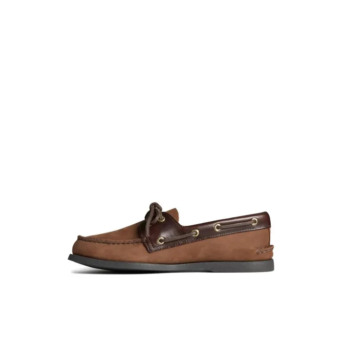 Sperry Boat Shoes Authentic Original Boat Shoe Brown Leather Mixed Material 8211 Men