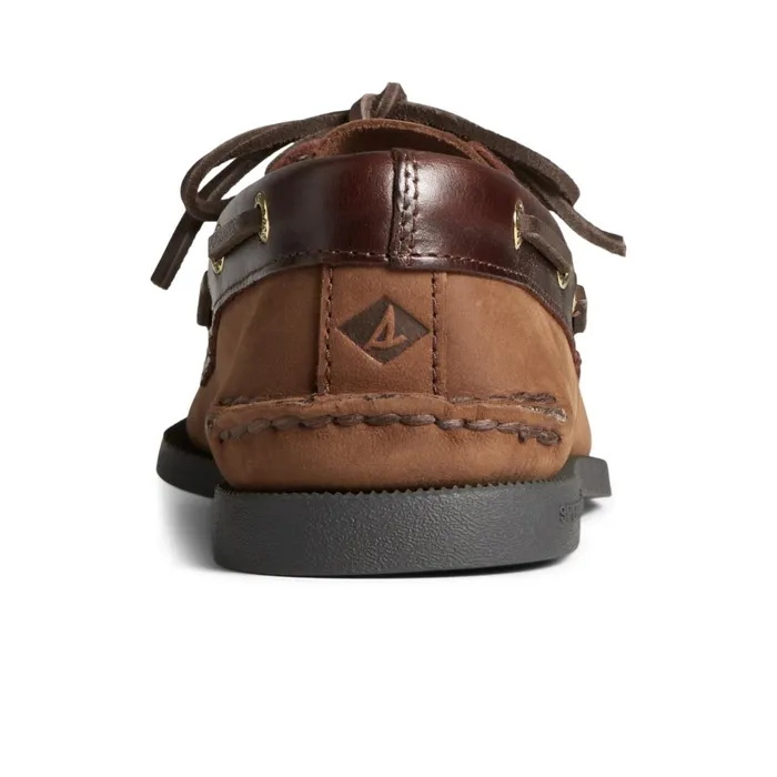 Sperry Boat Shoes Authentic Original Boat Shoe Brown Leather Mixed Material 8211 Men