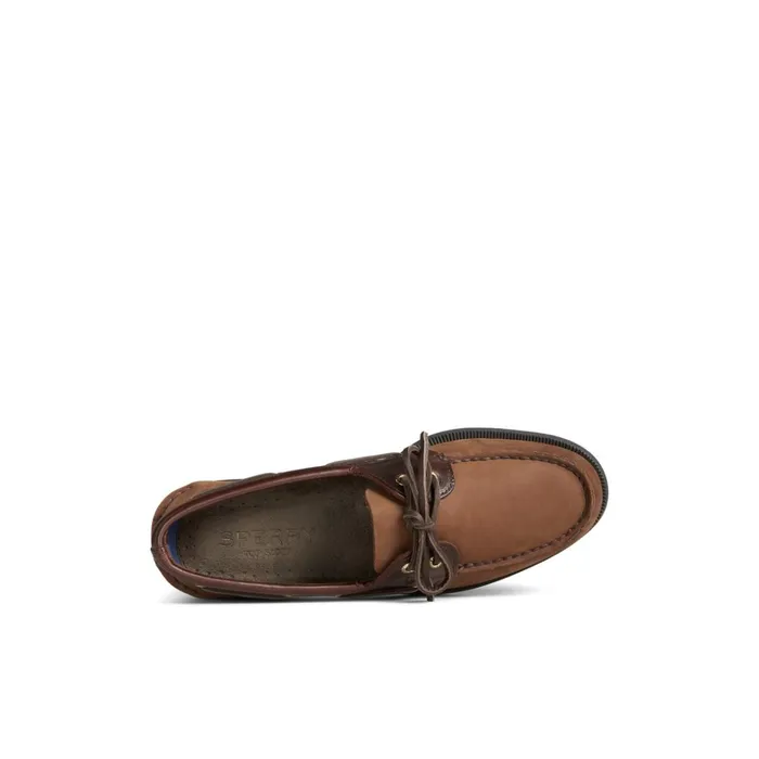 Sperry Boat Shoes Authentic Original Boat Shoe Brown Leather Mixed Material 8211 Men