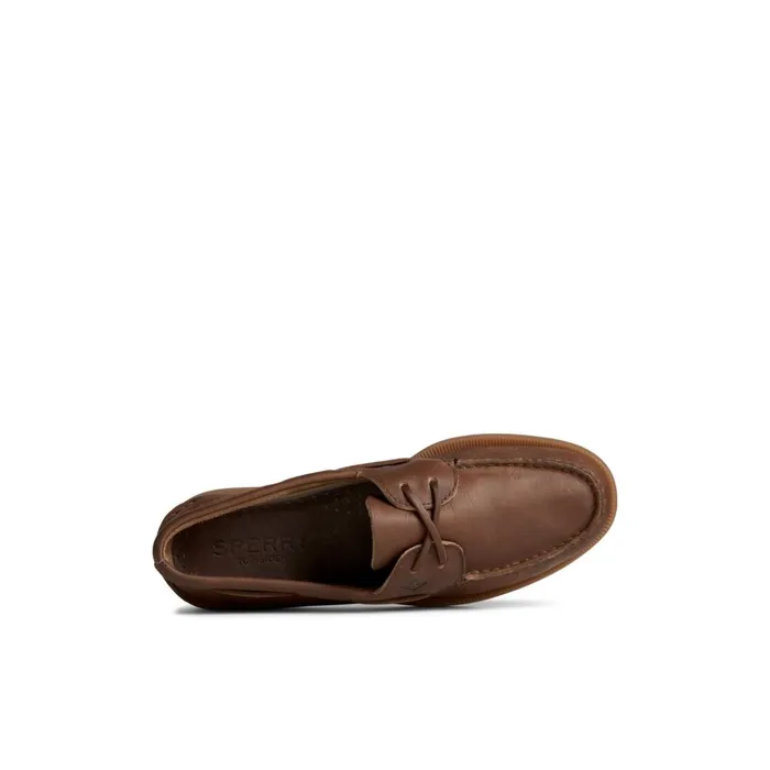 Sperry Boat Shoes Authentic Original Cross Lace Boat Shoe Brown 8211 Men
