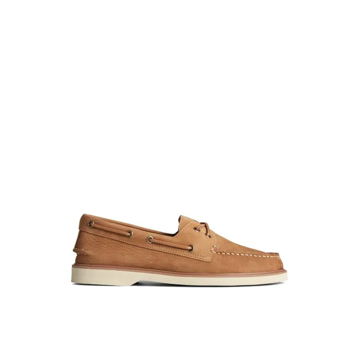 Sperry Boat Shoes Authentic Original Double Sole Nubuck Boat Shoe Medium Beige 8211 Men