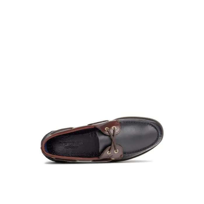 Sperry Boat Shoes Authentic Original Leather Boat Shoe Black Leather Mixed Material 8211 Men