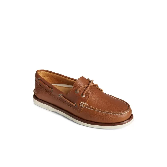Sperry Boat Shoes Gold Cup Authentic Original Tumbled Boat Shoe Medium Beige 8211 Men