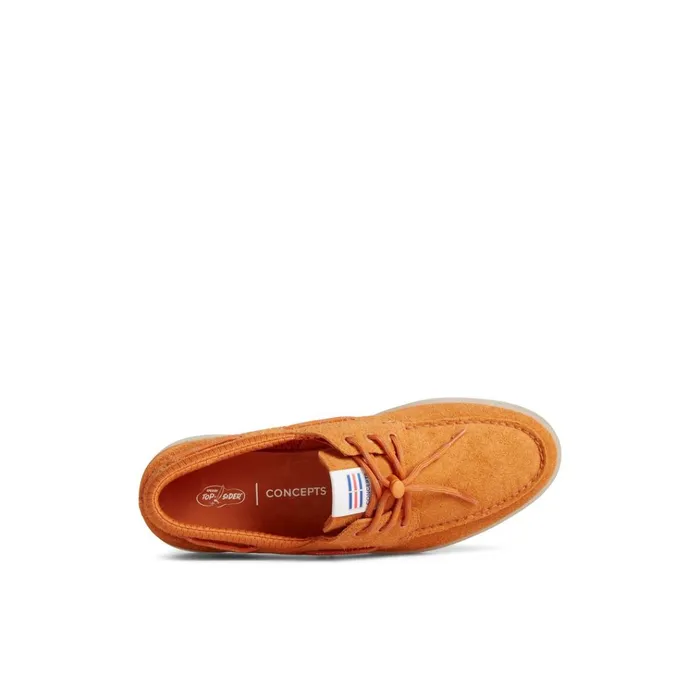 Sperry Boat Shoes X Concepts Authentic Original 3Eye Cup Boat Shoe Orange 8211 Women