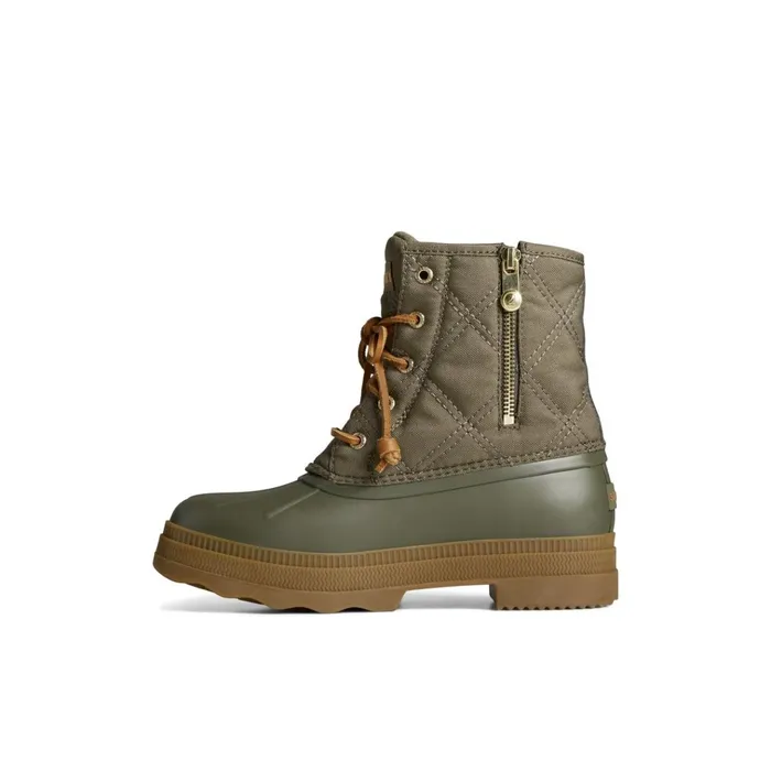 Sperry Boots Saltwater 20 Textile Duck Boot Medium Green 8211 Women