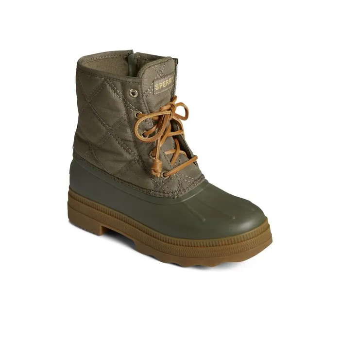 Sperry Boots Saltwater 20 Textile Duck Boot Medium Green 8211 Women