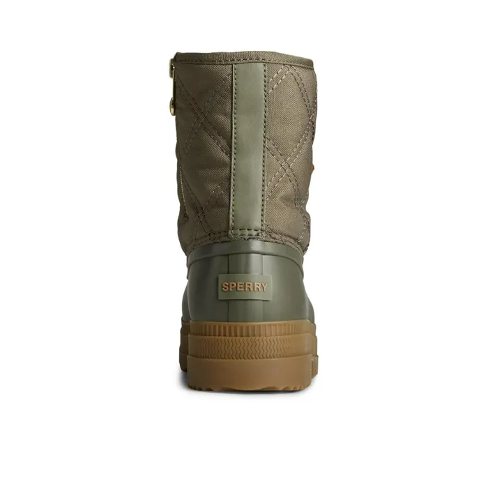 Sperry Boots Saltwater 20 Textile Duck Boot Medium Green 8211 Women