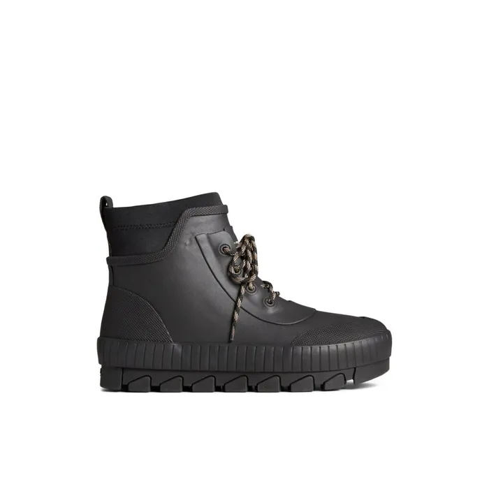 Sperry Boots Torrent Rubber Lace Up Boot Black 8211 Women