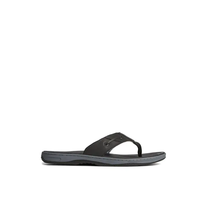 Sperry Sandals Baitfish Leather Flip Flop Black 8211 Men