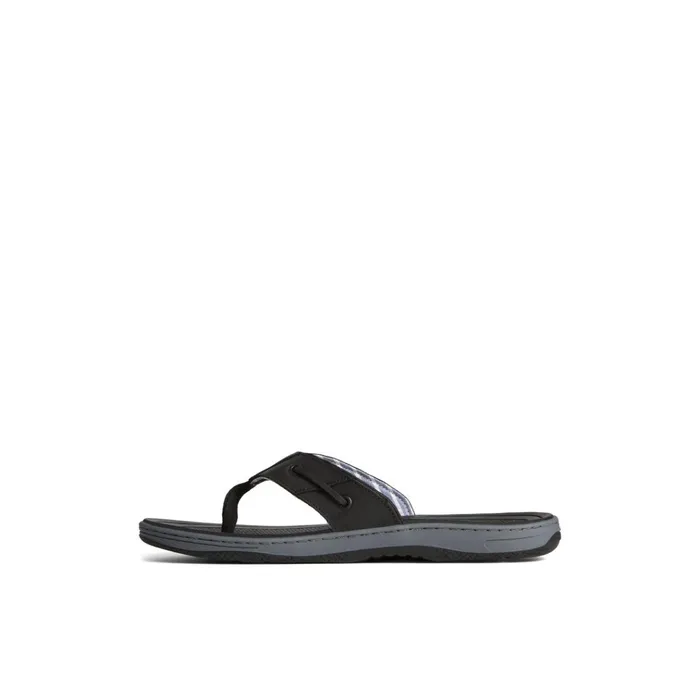 Sperry Sandals Baitfish Leather Flip Flop Black 8211 Men