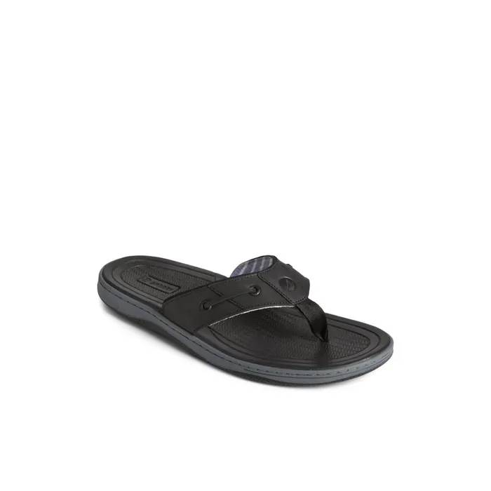 Sperry Sandals Baitfish Leather Flip Flop Black 8211 Men