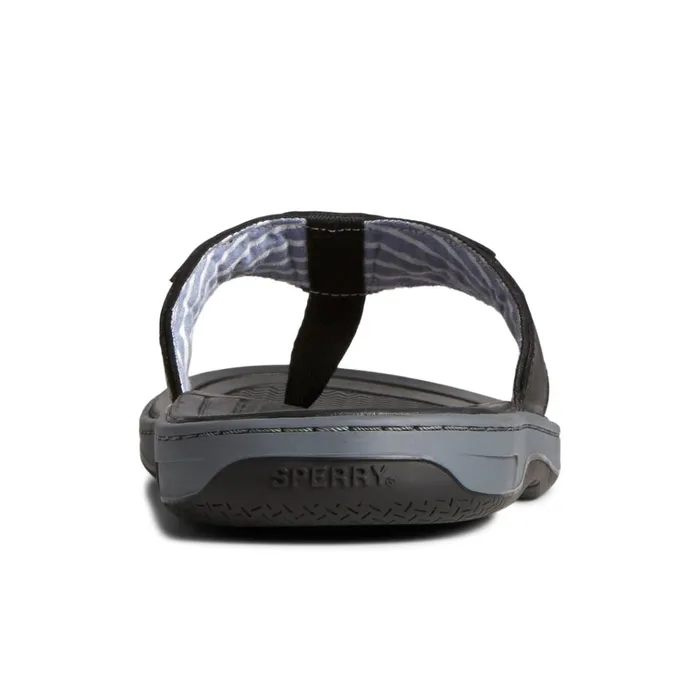 Sperry Sandals Baitfish Leather Flip Flop Black 8211 Men