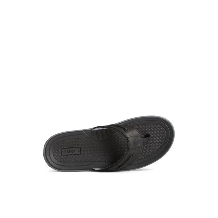 Sperry Sandals Baitfish Leather Flip Flop Black 8211 Men