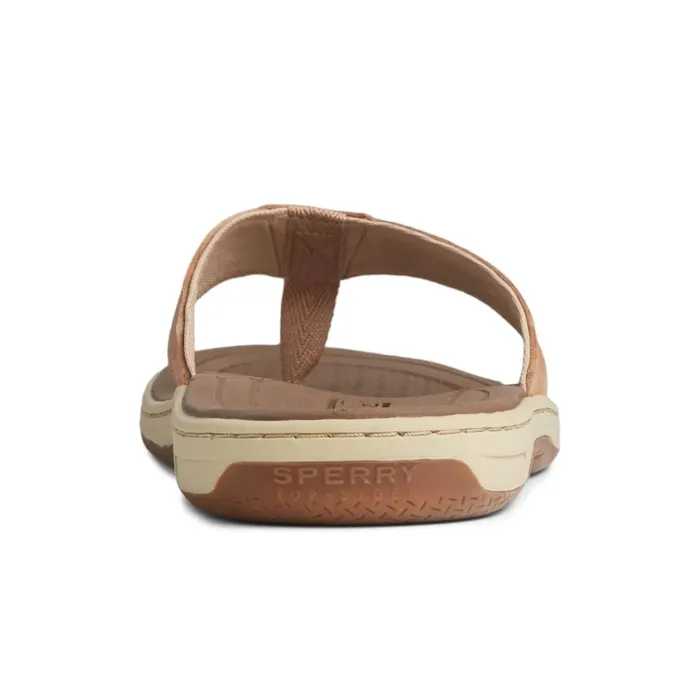 Sperry Sandals Havasu Perf Flip Flop Brown Leather Mixed Material 8211 Men