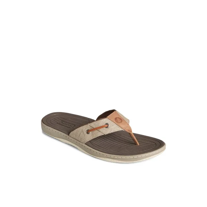 Sperry Sandals SeaCycled Baitfish Baja Flip Flop Medium Beige 8211 Men