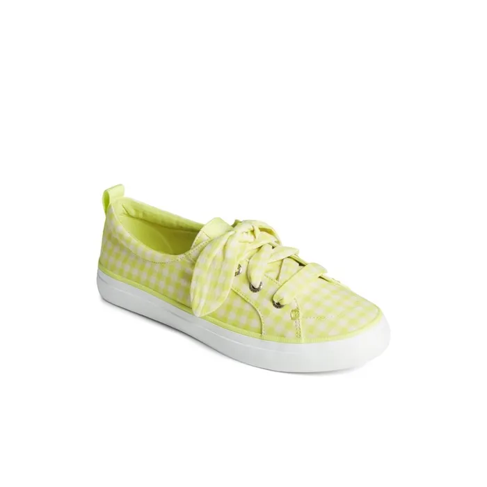 Sperry Sneakers Crest Vibe Gingham Sneaker Light Green 8211 Women