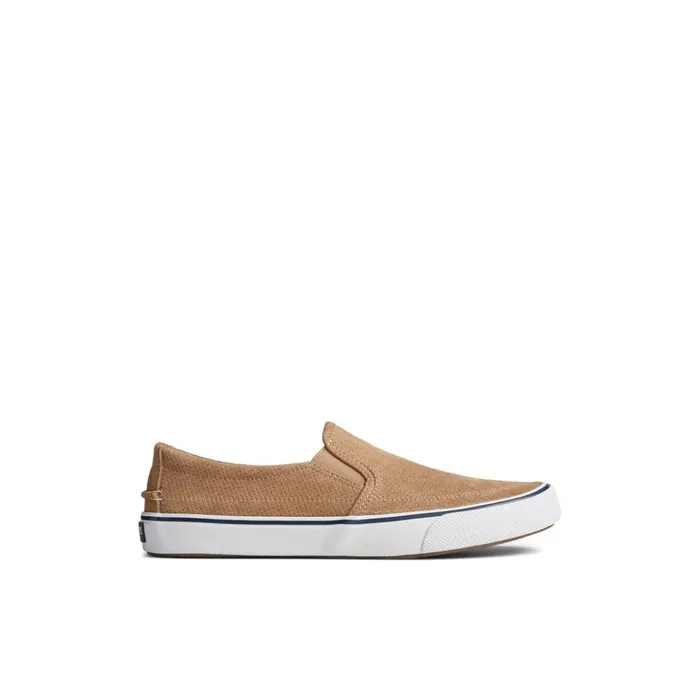 Sperry Sneakers Striper II Twin Gore Perforated Slip On Sneaker Medium Beige 8211 Men