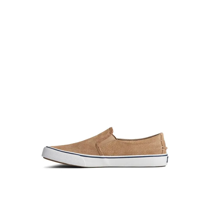 Sperry Sneakers Striper II Twin Gore Perforated Slip On Sneaker Medium Beige 8211 Men