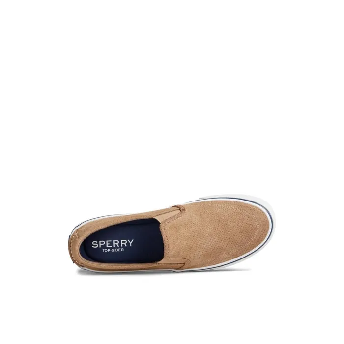 Sperry Sneakers Striper II Twin Gore Perforated Slip On Sneaker Medium Beige 8211 Men