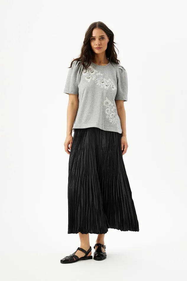 STACY BLOUSE 16311 901 Grey Melange 901 Women IN FRONT SALE