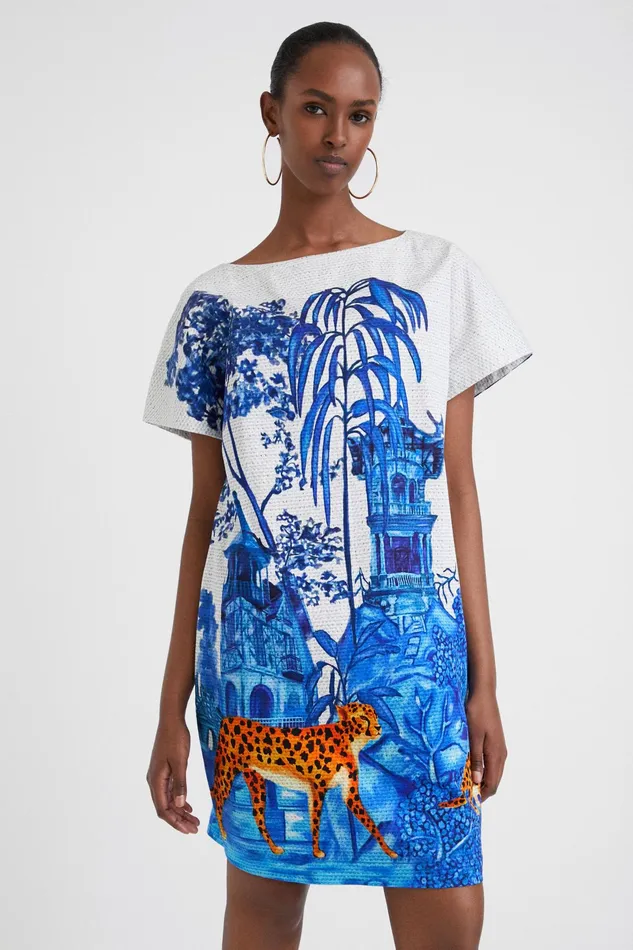 Stella Jean Short Tunic Women Desigual Dresses
