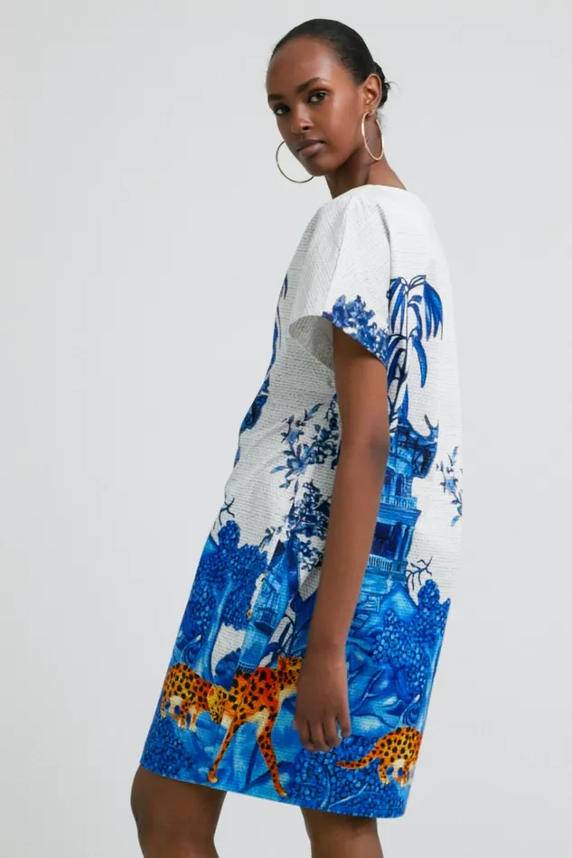 Stella Jean Short Tunic Women Desigual Dresses