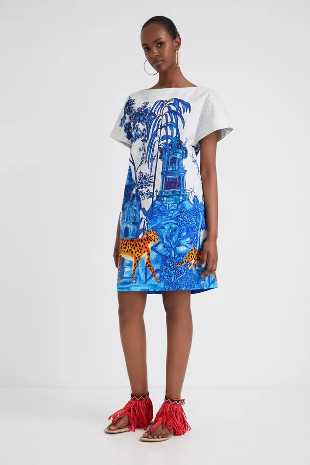 Stella Jean Short Tunic Women Desigual Dresses