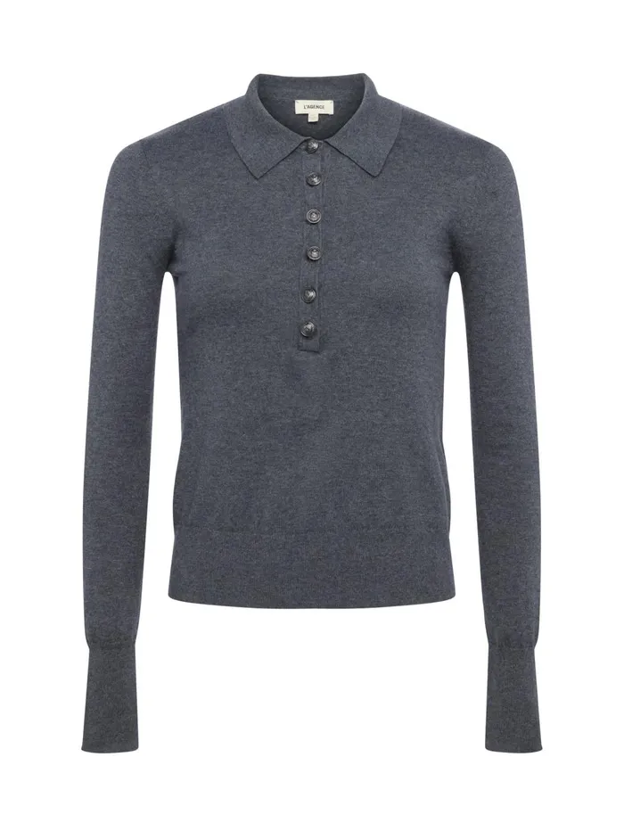 Sterling Sweater Greygunmetal Women L039Agence Knitwear Sterling Sweater Greygunmetal Women L039Agence Knitwear