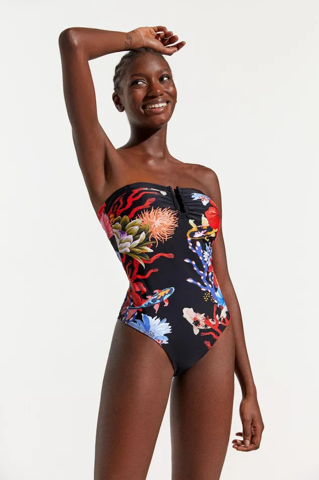 Strapless Swimsuit Women Desigual Swimwear