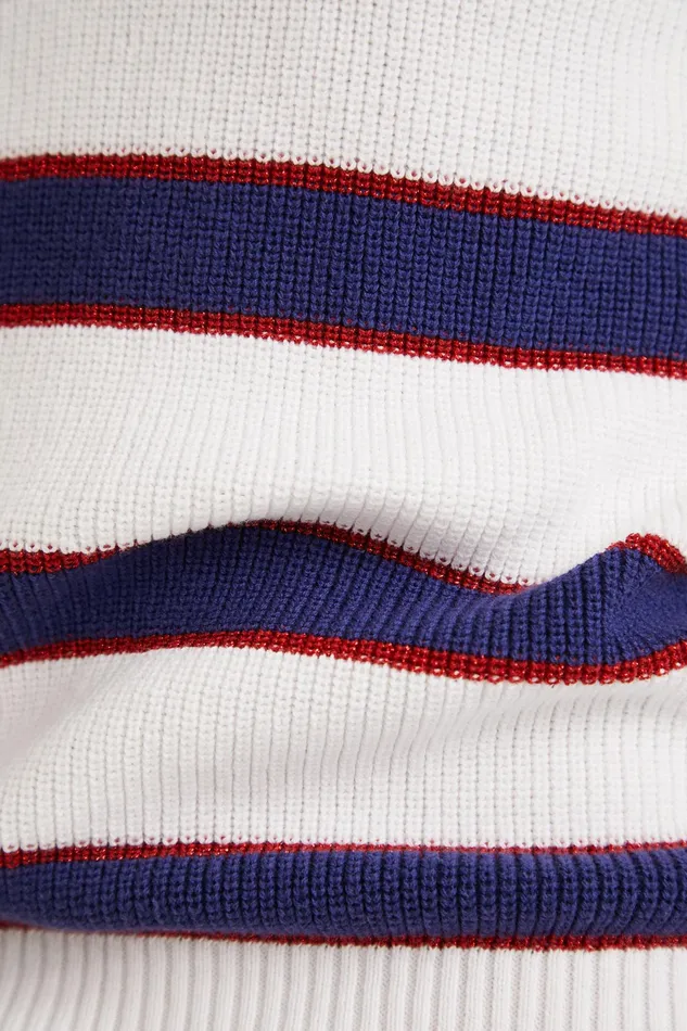 Striped Floral Jumper Women Desigual Sweaters