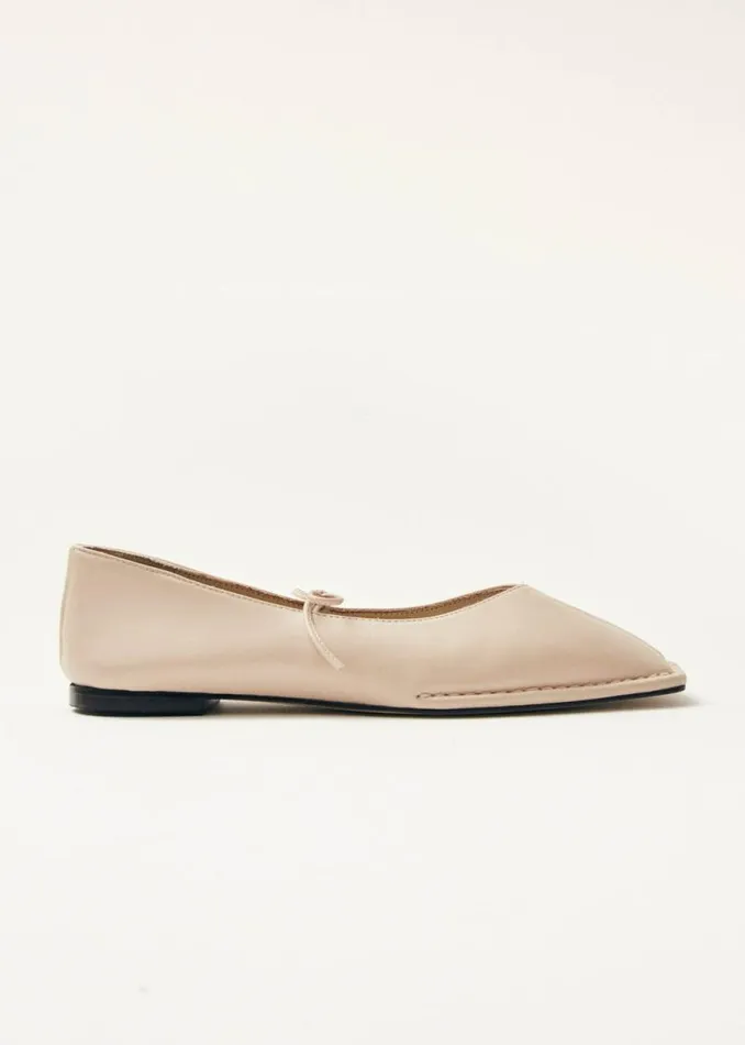 Sway Cream Leather Ballet Flats Women ALOHAS Ballet Flats